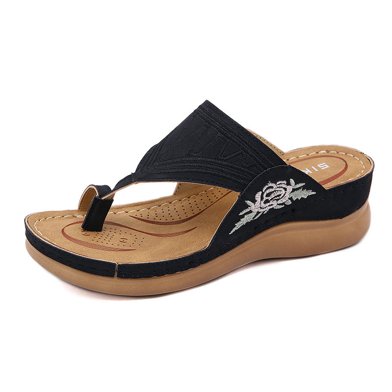 Ada™ Embroidery Wedge Sandals