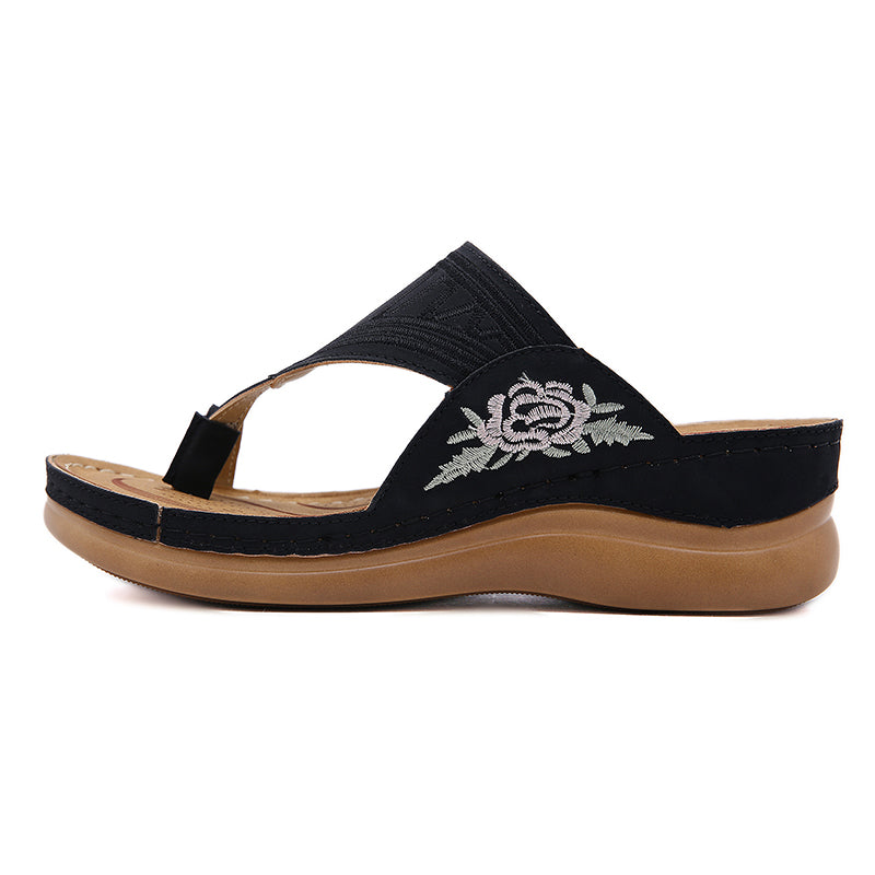 Ada™ Embroidery Wedge Sandals
