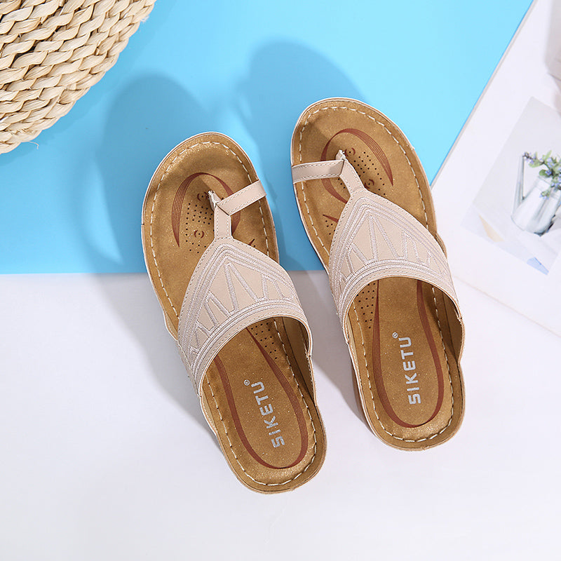 Ada™ Embroidery Wedge Sandals