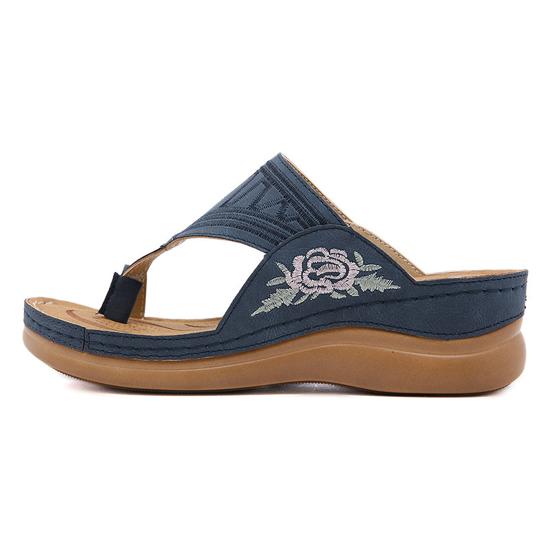 Ada™ Embroidery Wedge Sandals