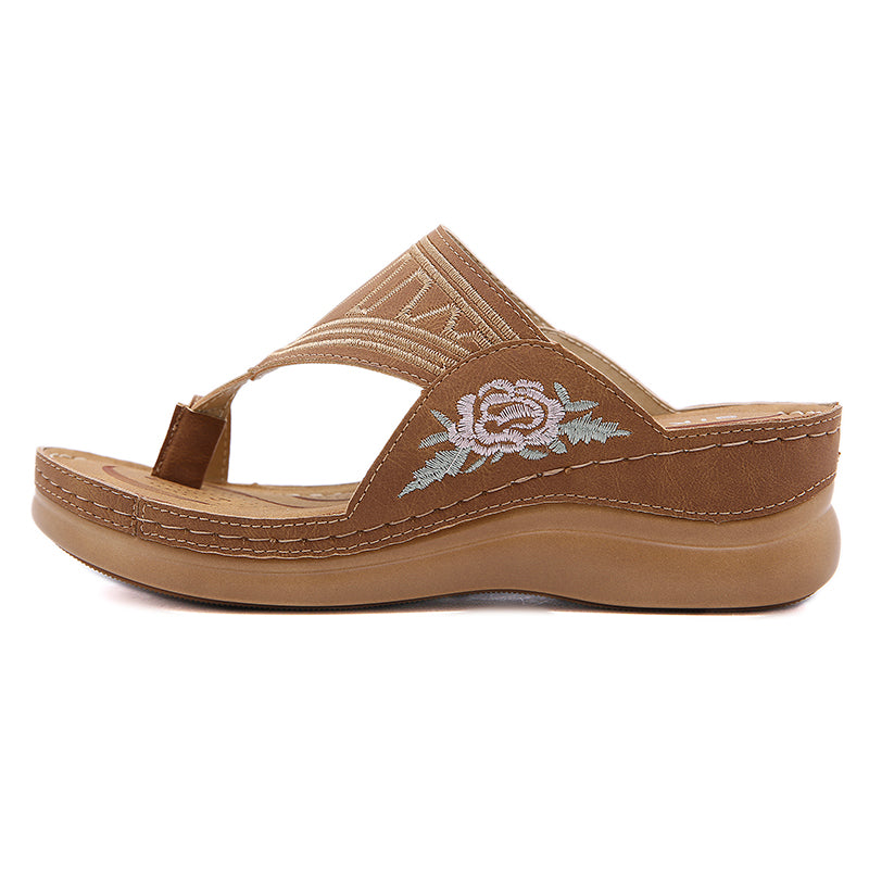 Ada™ Embroidery Wedge Sandals