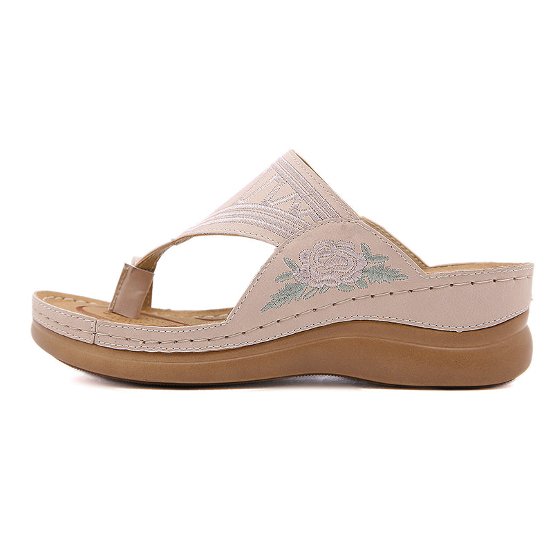 Ada™ Embroidery Wedge Sandals