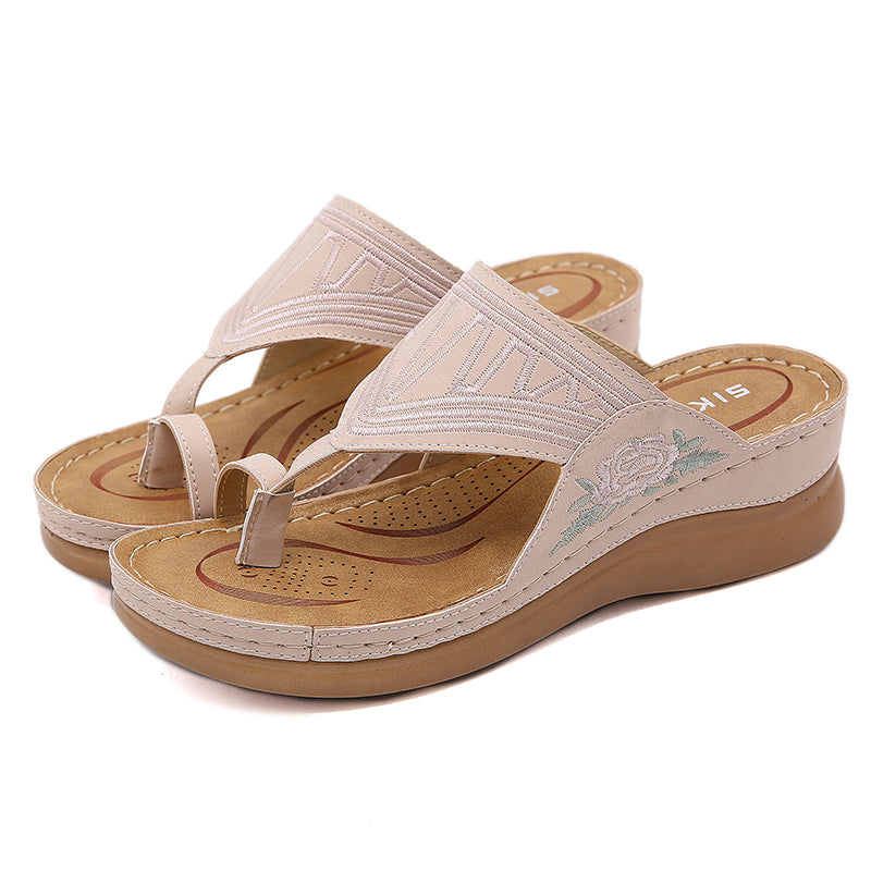 Ada™ Embroidery Wedge Sandals