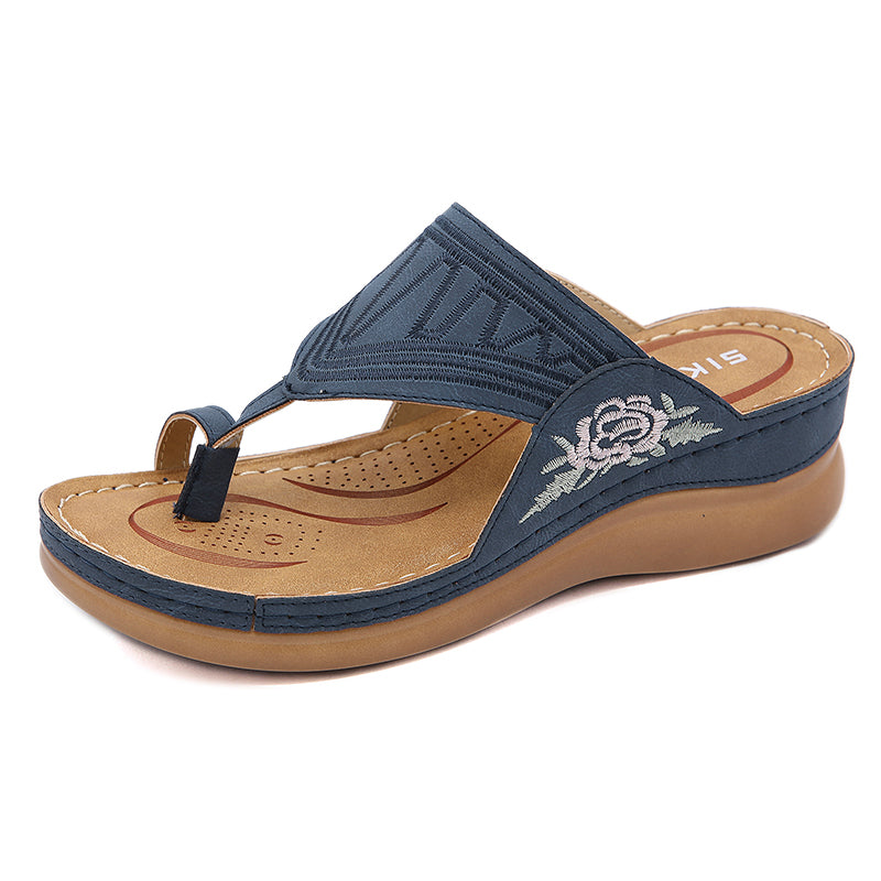 Ada™ Embroidery Wedge Sandals
